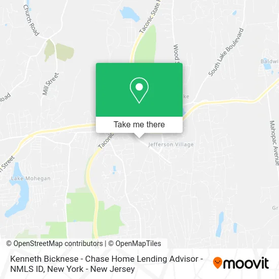 Kenneth Bicknese - Chase Home Lending Advisor - NMLS ID map