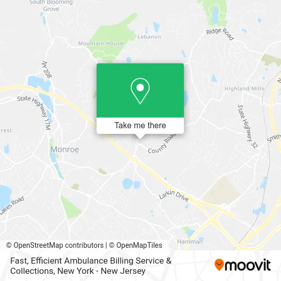 Fast, Efficient Ambulance Billing Service & Collections map