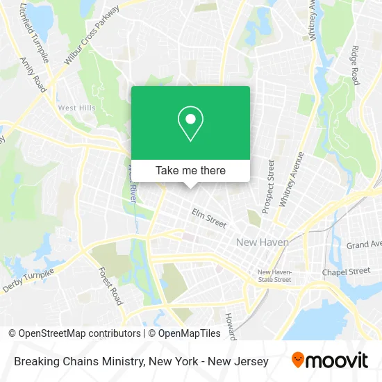 Breaking Chains Ministry map