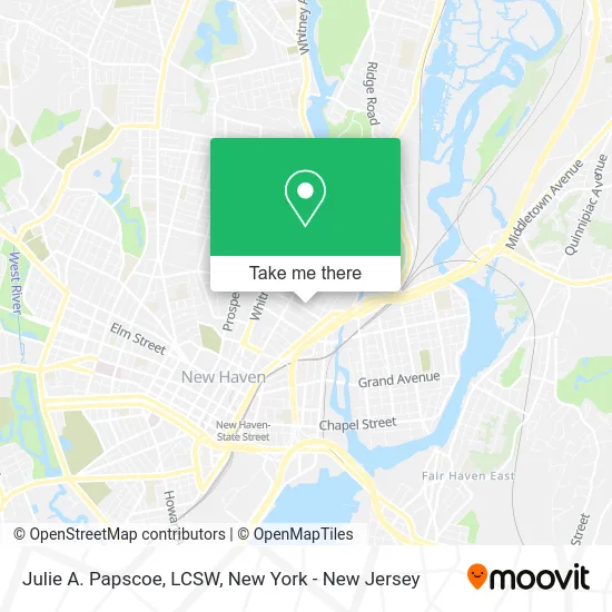 Julie A. Papscoe, LCSW map