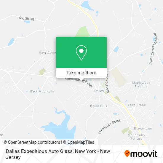 Dallas Expeditious Auto Glass map