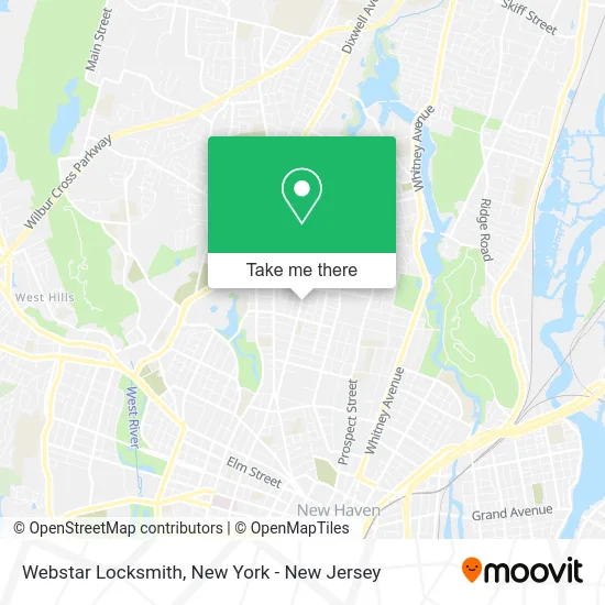 Webstar Locksmith map