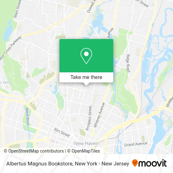 Albertus Magnus Bookstore map