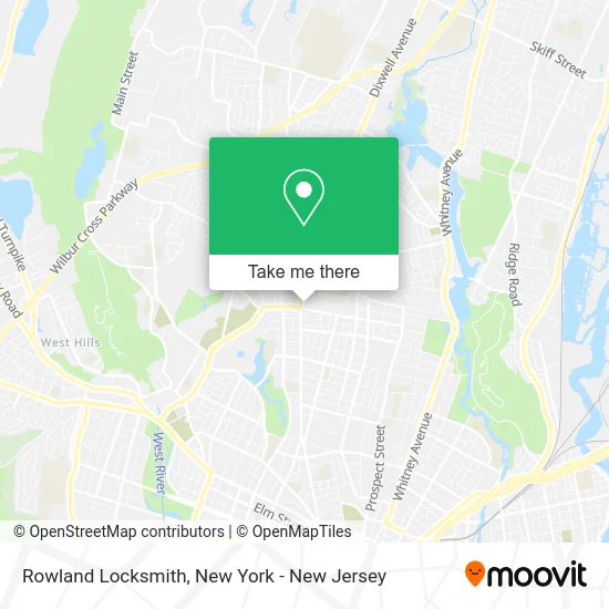 Rowland Locksmith map