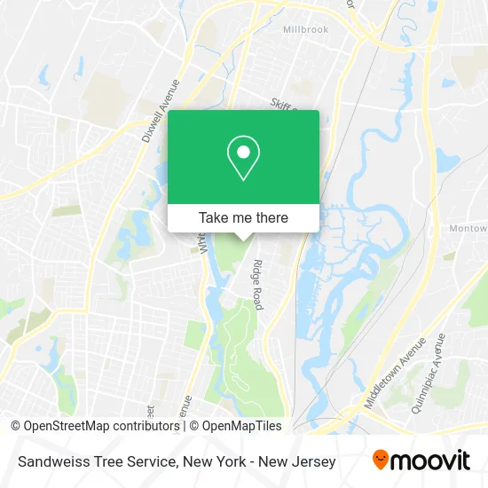 Sandweiss Tree Service map