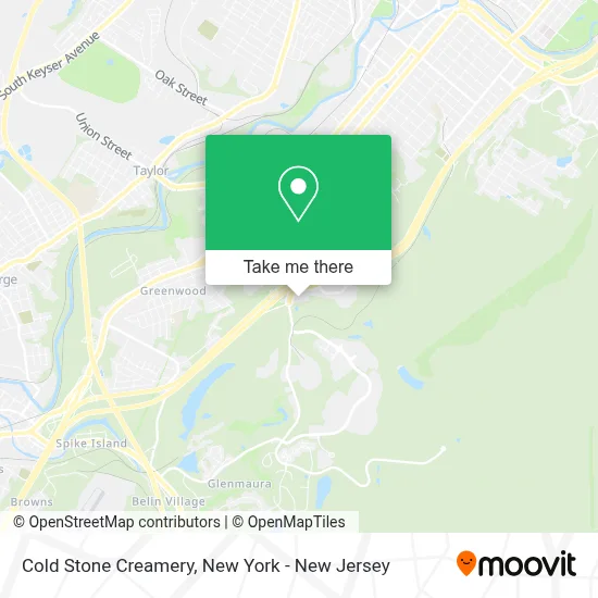 COLD STONE CREAMERY map