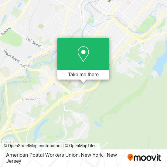 American Postal Workers Union map