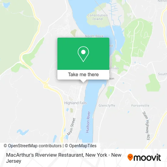 MacArthur's Riverview Restaurant map