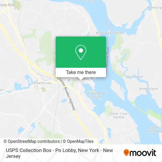 USPS Collection Box - Po Lobby map