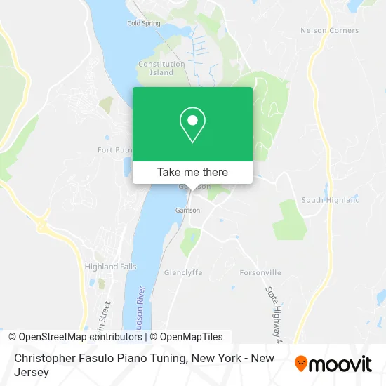 Christopher Fasulo Piano Tuning map