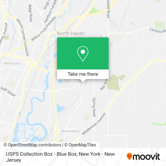 USPS Collection Box - Blue Box map
