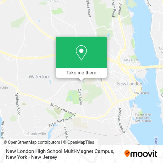 New London High School Multi-Magnet Campus map