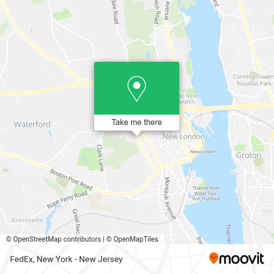FedEx map