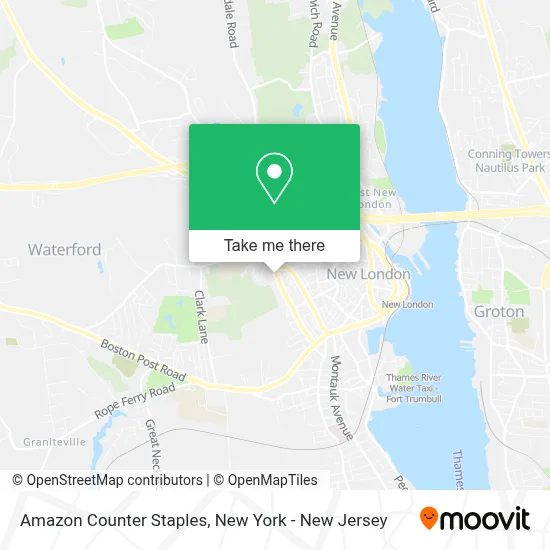 Amazon Counter Staples map