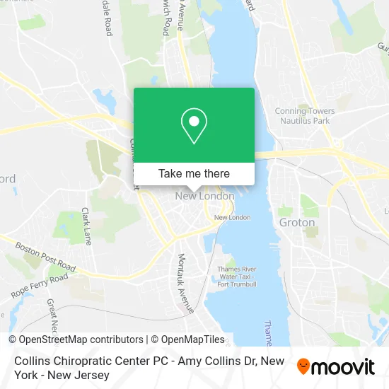 Mapa de Collins Chiropratic Center PC - Amy Collins Dr