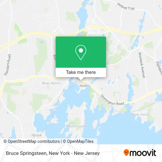 Bruce Springsteen map