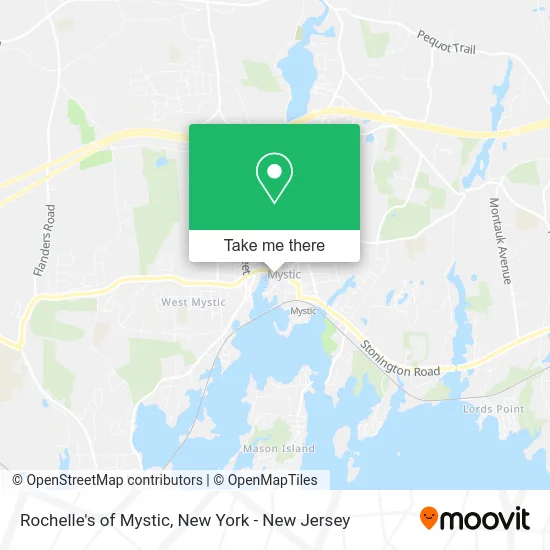 Rochelle's of Mystic map