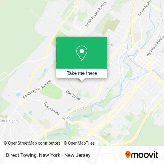 Direct Towing map