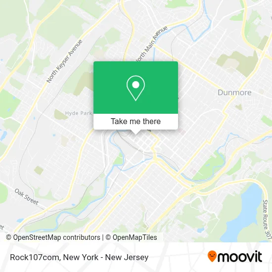 Rock107com map