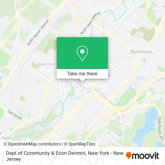 Dept of Community & Econ Devmnt map