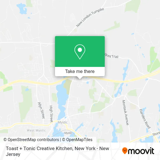 Toast + Tonic Creative Kitchen map