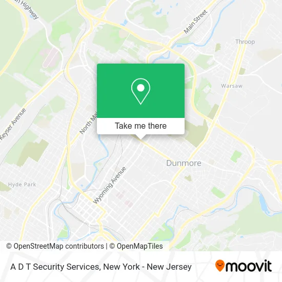 A D T Security Services map