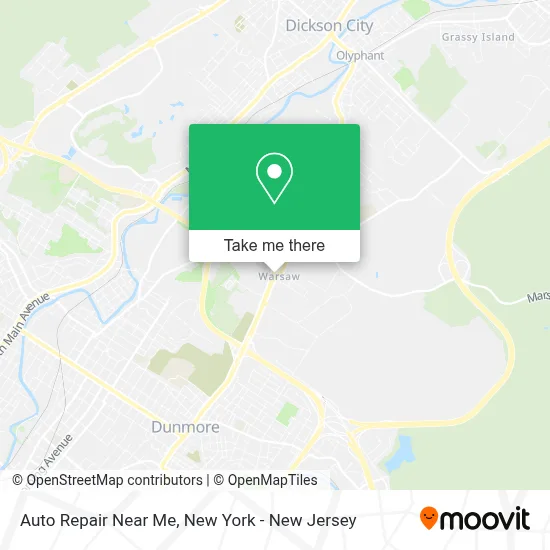 Auto Repair Near Me map