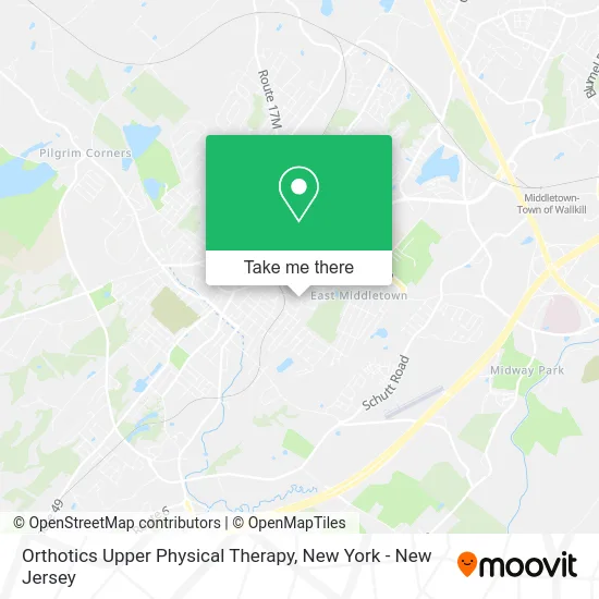 Orthotics Upper Physical Therapy map
