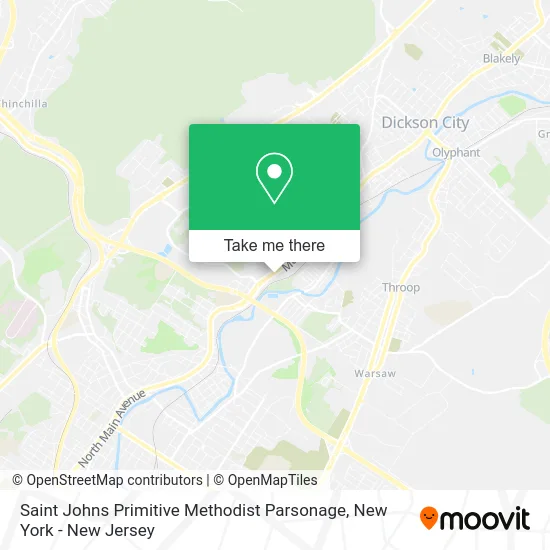 Saint Johns Primitive Methodist Parsonage map