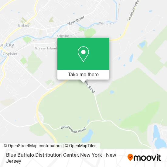 Blue Buffalo Distribution Center map