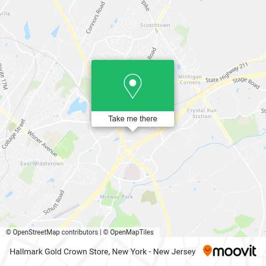 Hallmark Gold Crown Store map