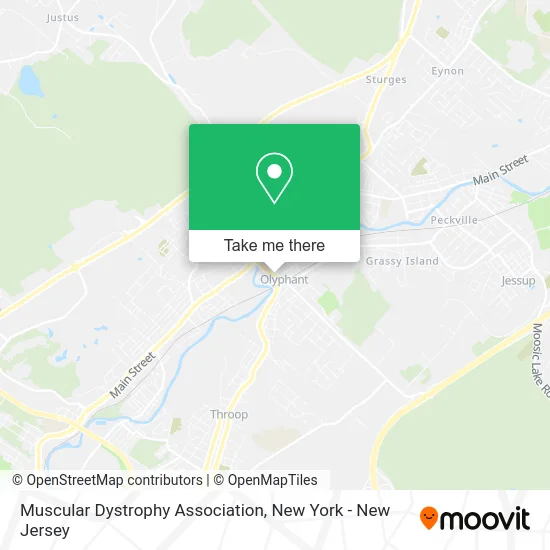 Muscular Dystrophy Association map