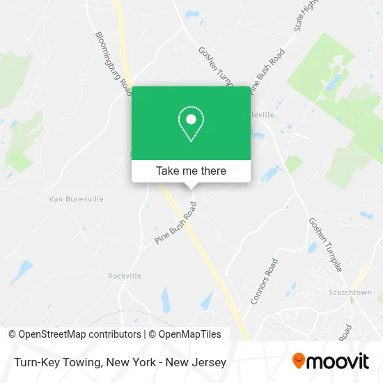 Turn-Key Towing map