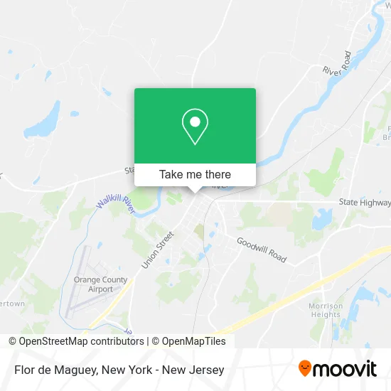 Flor de Maguey map