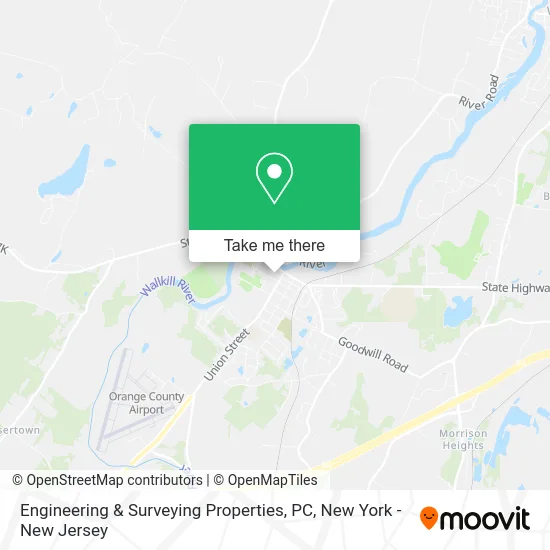 Engineering & Surveying Properties, PC map