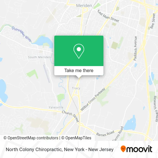 North Colony Chiropractic map