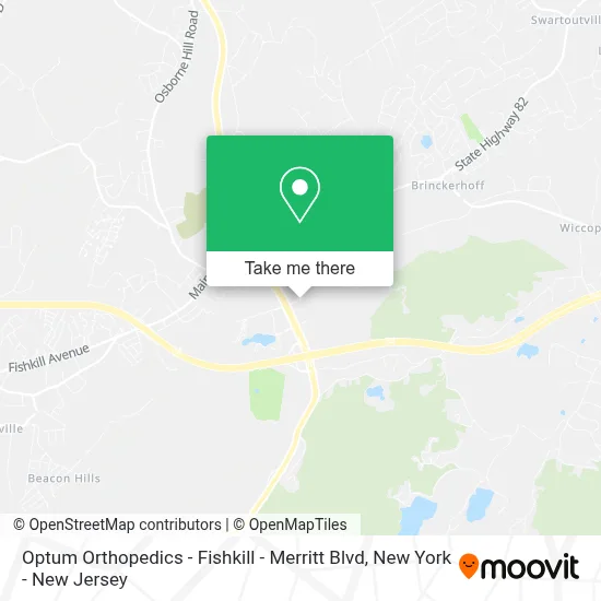 Optum Orthopedics - Fishkill - Merritt Blvd map