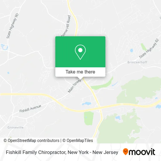 Fishkill Family Chiropractor map