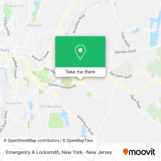 Emergency A Locksmith map