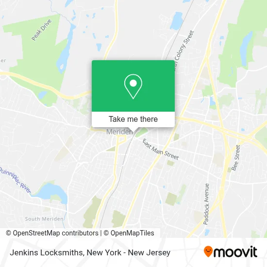 Jenkins Locksmiths map