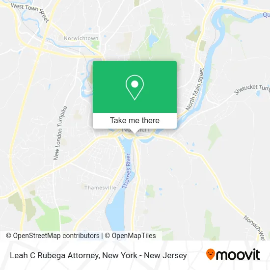 Leah C Rubega Attorney map