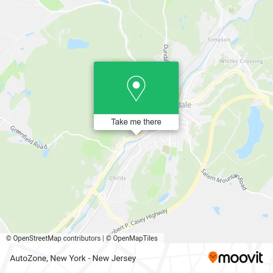 AutoZone map