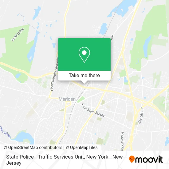 State Police - Traffic Services Unit map