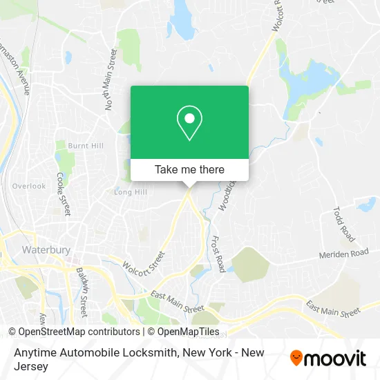 Anytime Automobile Locksmith map