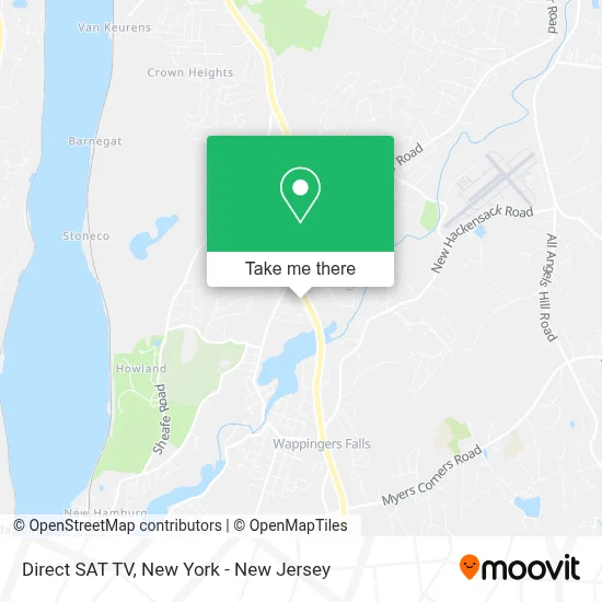 Direct SAT TV map