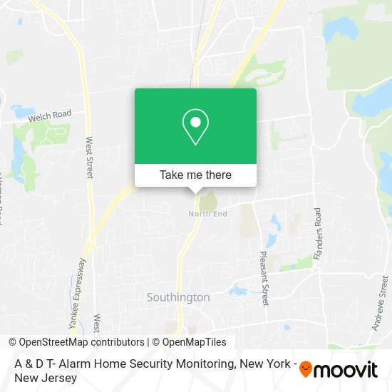 A & D T- Alarm Home Security Monitoring map