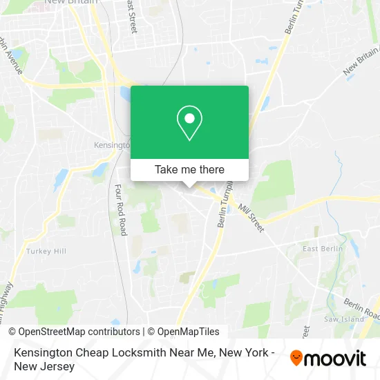 Mapa de Kensington Cheap Locksmith Near Me