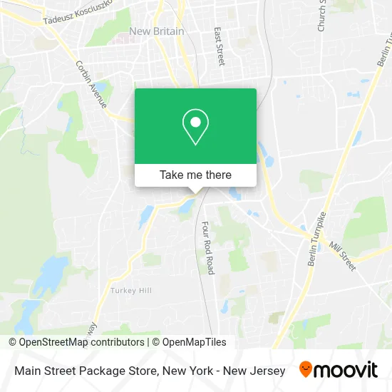 Main Street Package Store map