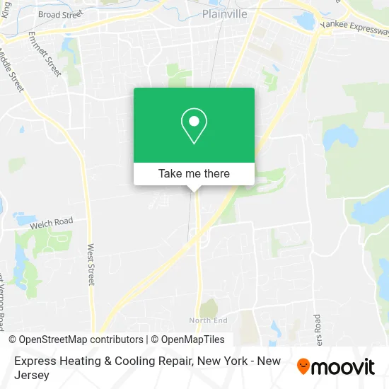 Express Heating & Cooling Repair map