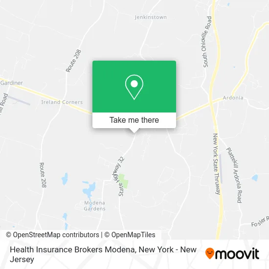 Health Insurance Brokers Modena map